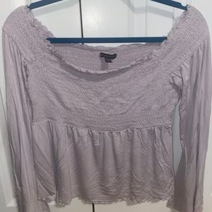 Off the shoulder purple american eagle top